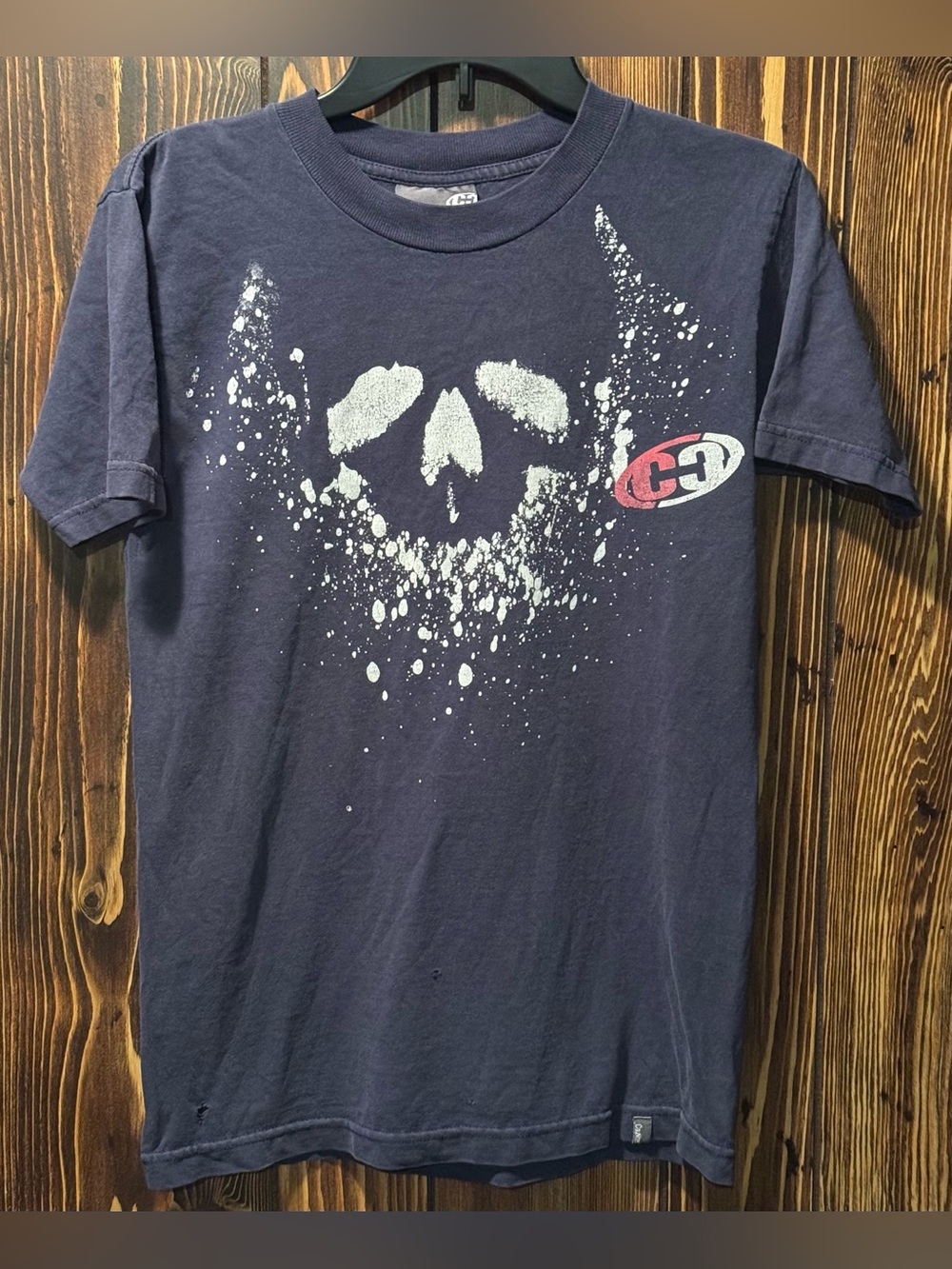 Counter Culture T-Shirt with C3 split-oval logo - Size Small 1990s Skate & Surf